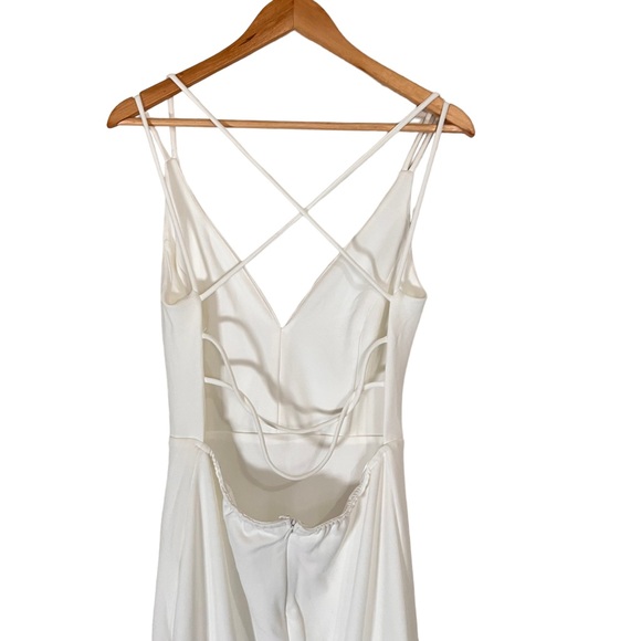 Lulus Bridal All This Allure White Strappy Backless Mermaid Maxi Dress - Picture 6 of 12